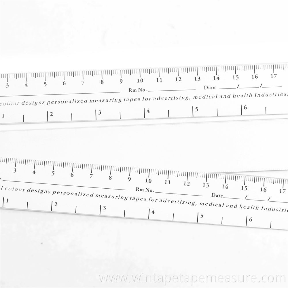 Wintape 18cm / 7'' Educare Wound Ruler (PAPER) Wound Measuring Tape (Pack of 100) Medical Medimeter